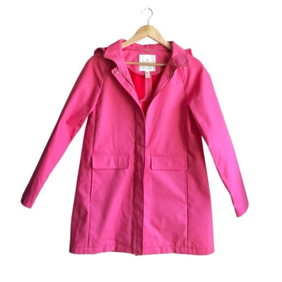 Kate Spade Pink Women's Raincoat Jacket XS Bow - Picture 3 of 14